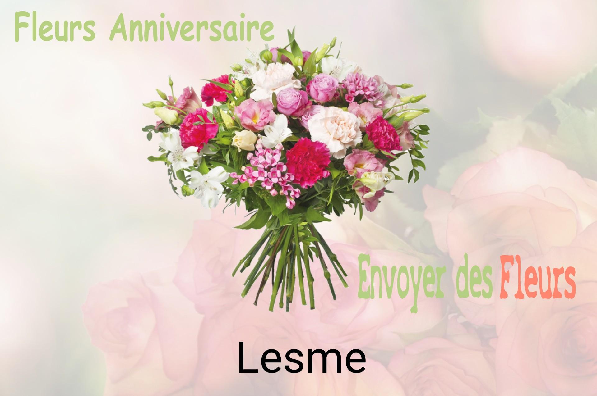 Bouquet de fleurs d’anniversaire livré à Lesme
